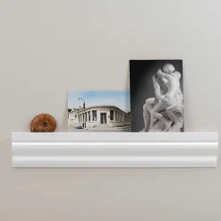 Boutiques de musées Étagère Haussman Hêtre massif - Blanc Laqué - 40 x 7 cm - Déjà-vu Sale