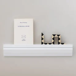 Design|Art De La Maison<Boutiques de musées Étagère Haussman Hêtre massif - Blanc Mat - 40 x 7 cm - Déjà-vu