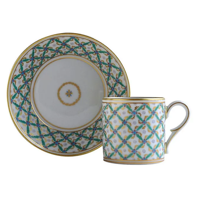 Art De La Table<Boutiques de musées Tasse et soucoupe Quadrille vert
