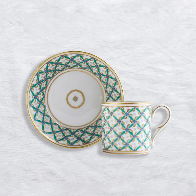 Art De La Table<Boutiques de musées Tasse et soucoupe Quadrille vert