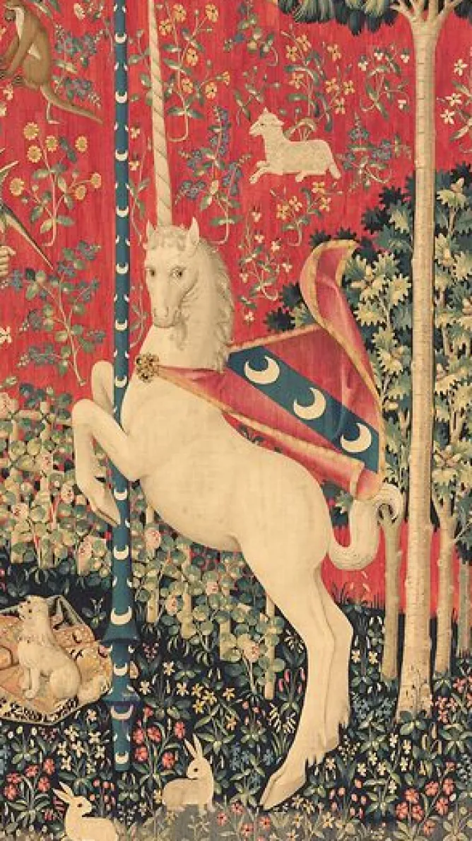 Boutiques de musées Tenture de la Dame à la Licorne : le Goût (panneaux aluminium) Best