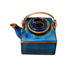 Boutiques de musées Théière carrée - Bleu océan - ZaoZam Outlet