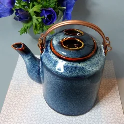 Art De La Table<Boutiques de musées Théière cylindre Khalam - Bleu océan - ZaoZam
