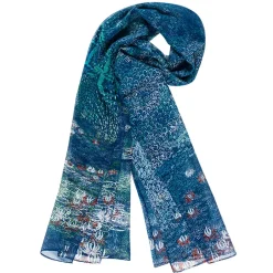 Foulards, Étoles, Châles<Boutiques de musées Étole Claude Monet - Harmonie Bleue 60x180 cm