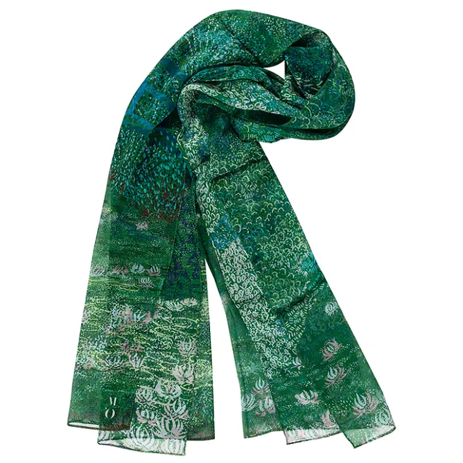 Foulards, Étoles, Châles<Boutiques de musées Étole Claude Monet - Harmonie Verte 60x180 cm