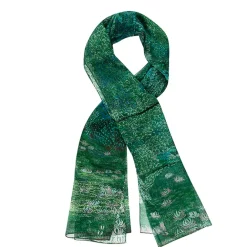 Foulards, Étoles, Châles<Boutiques de musées Étole Claude Monet - Harmonie Verte 60x180 cm