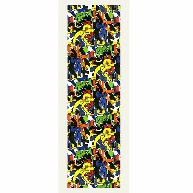 Boutiques de musées Étole en soie Fernand Léger - Les grands plongeurs noirs - Brochier Soieries