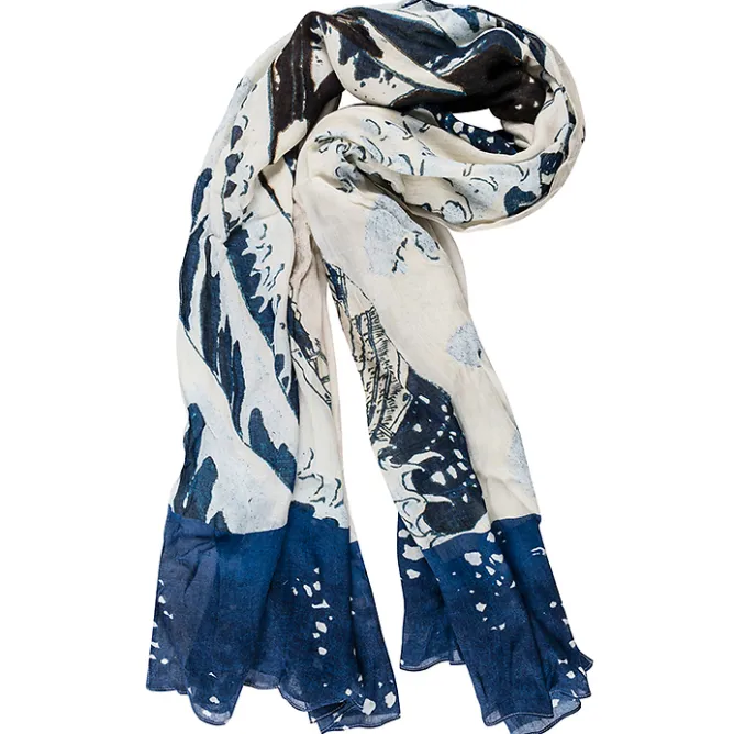 Foulards, Étoles, Châles<Boutiques de musées Étole Hokusai - La grande vague - 200 x 106 cm