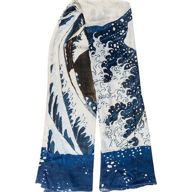 Foulards, Étoles, Châles<Boutiques de musées Étole Hokusai - La grande vague - 200 x 106 cm