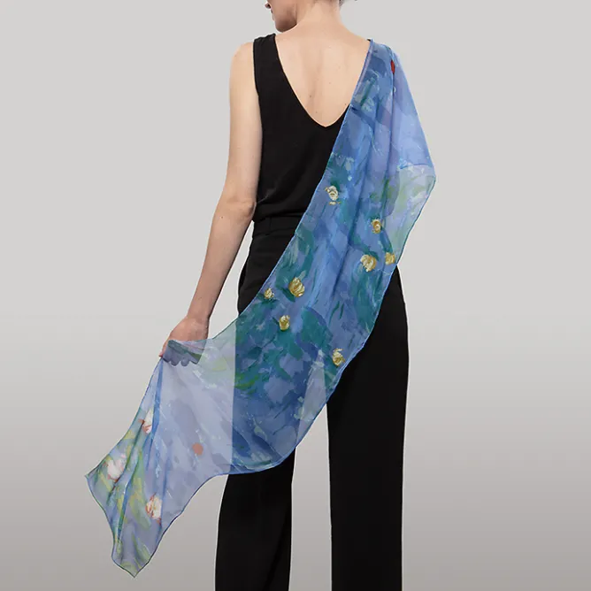 Foulards, Étoles, Châles<Boutiques de musées Étole Nymphéas - Musée de l'Orangerie