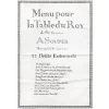 Boutiques de musées Torchon "11 Petits entremets Menu du Roy"