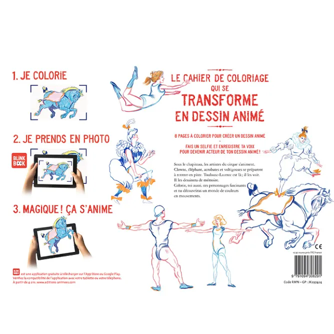 Boutiques de musées Toulouse-Lautrec Le cirque - Cahier de dessin animé Clearance