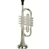 Boutiques de musées Trompette à 4 pistons métallisée - Instrument de musique pour enfant Hot