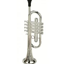 Boutiques de musées Trompette à 4 pistons métallisée - Instrument de musique pour enfant Hot