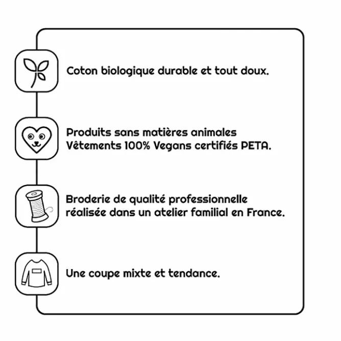 Boutiques de musées T-shirt brodé Bonne Nouvelle - Gris Outlet