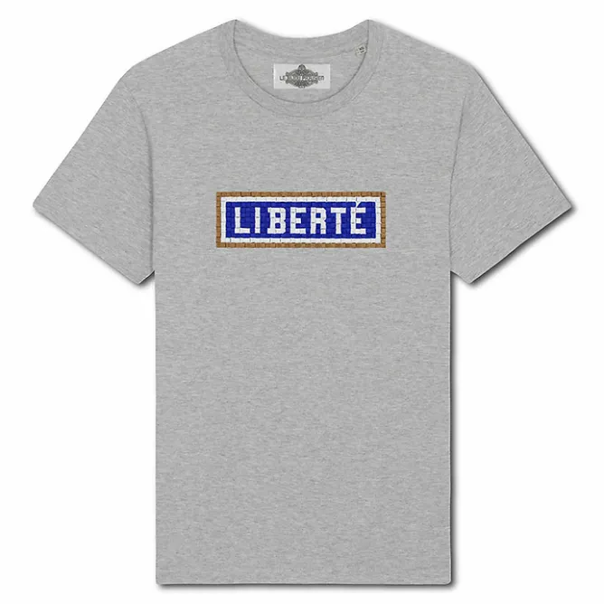 T-Shirts Et Sweats<Boutiques de musées T-shirt brodé Liberté - Gris