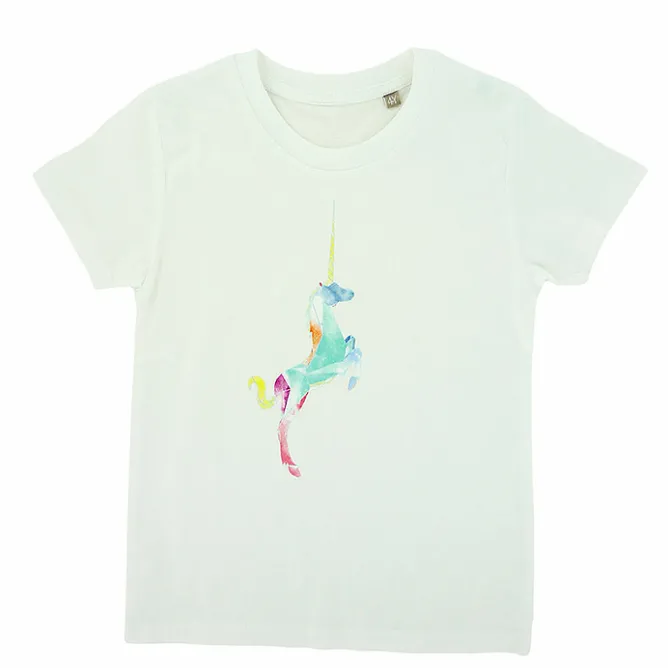 T-Shirts Et Sweats<Boutiques de musées T-shirt enfant Licorne Aquarelle - Musée de Cluny