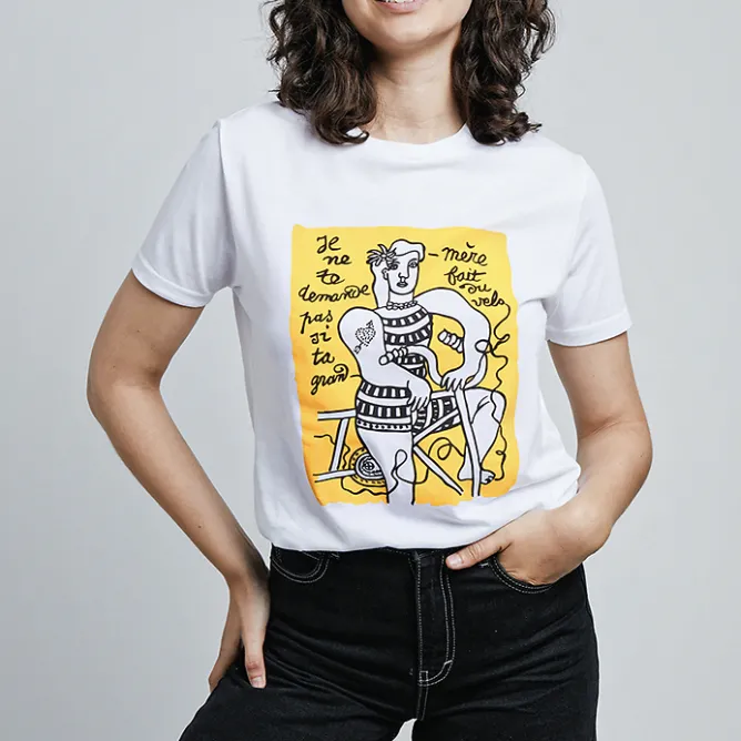 T-Shirts Et Sweats<Boutiques de musées T-shirt Fernand Léger - Je ne te demande pas si ta grand-mère fait du vélo