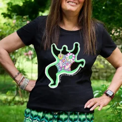Boutiques de musées T-shirt noir Femme Niki de Saint Phalle - Leaping Nana New