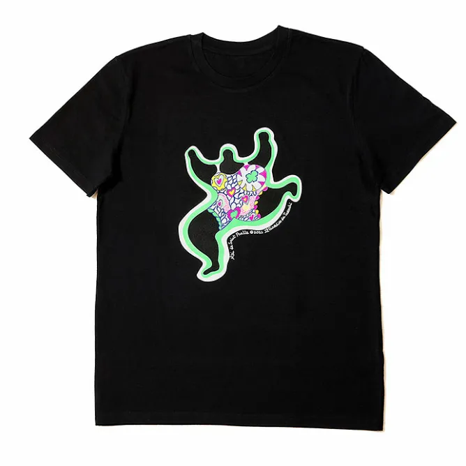 T-Shirts Et Sweats<Boutiques de musées T-shirt noir Unisex Leaping Nana - Niki de Saint Phalle