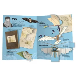 Boutiques de musées Un livre tout animé - Les inventions de Léonard De Vinci Outlet