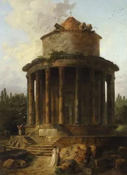 Toiles Sans Cadre|Affiches D'Art<Boutiques de musées Un temple circulaire jadis dédié (toiles sans cadre)