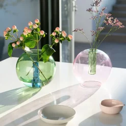 Boutiques de musées Vase Bulle Medium Rose/Vert - Block design Best