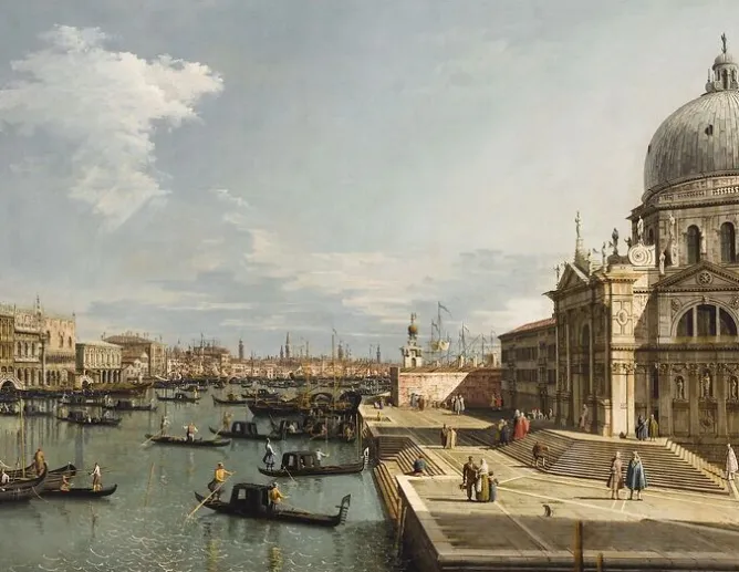 Panneaux Aluminium|Affiches D'Art Encadrées<Boutiques de musées Venise, l'église de la Salute (panneaux aluminium)