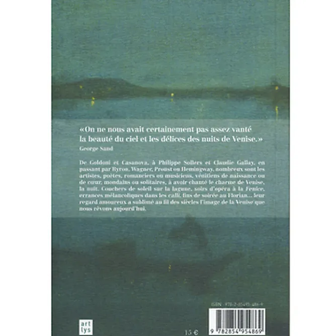 Boutiques de musées Venise, nocturnes. De Goldoni à Philippe Sollers Sale