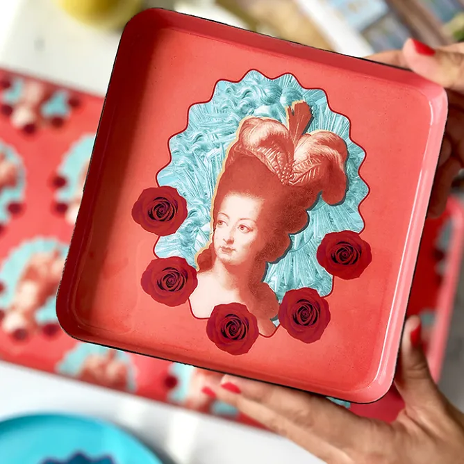 Design|Art De La Maison<Boutiques de musées Vide-poche Marie-Antoinette Pop Corail - 15 x 15 cm