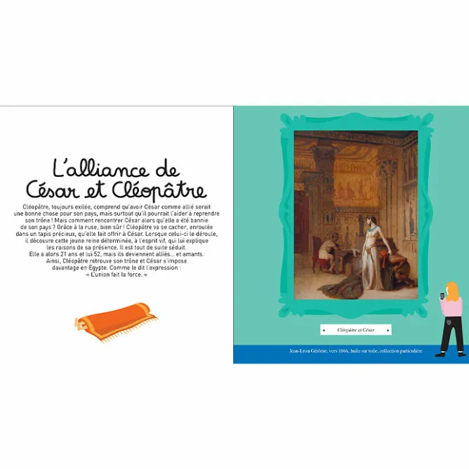 Livres Jeunesse<Boutiques de musées Voyage en Égypte antique avec Cléopâtre - Les grandes histoires de l'histoire de l'art