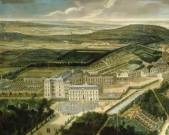 Boutiques de musées Vue cavalière du château, jardins bas et de la ville de Saint-Cloud (panneaux aluminium) Discount