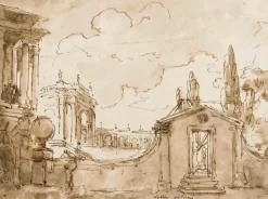 Boutiques de musées Vue de la villa Albani (affiches d'art encadrées) Best