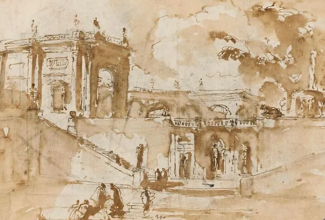 Toiles Sur Châssis|Panneaux Acryliques<Boutiques de musées Vue de la villa Albani (toiles sur châssis)