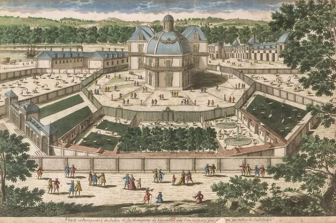 Toiles Sans Cadre|Affiches D'Art Encadrées<Boutiques de musées Vue et perspective du salon de la Ménagerie de Versailles (toiles sans cadre)
