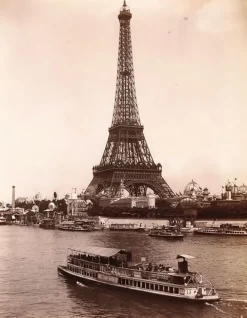 Boutiques de musées 1753, vue principale de la passerelle de Passy (toiles encadrées) Discount